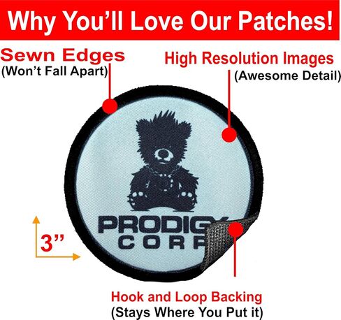 Prodigy Corp Morale Patch by RedheadedTshirts | Hook and Loop Alien Patches for Your Plate Carrier, Backpack, hat, Backpack, Rucksack, Tactical Gear 2x3 Made in the USA in Kuwait