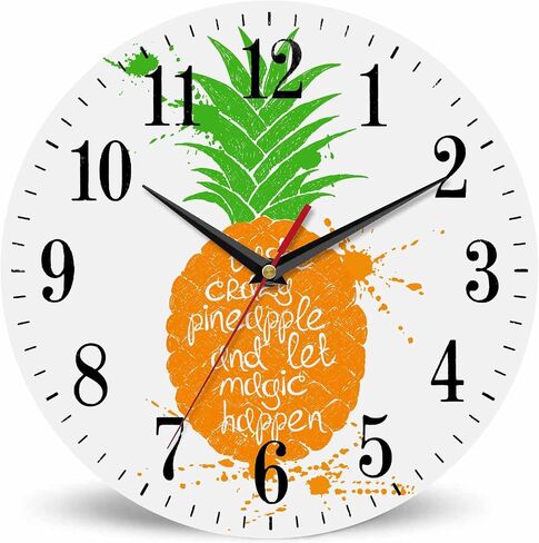 Mxocom Red Rose Wall Clock Nature Floral Petal Leaf Valentine's 10 Inch Silent Non Ticking Battery Operated Clock Vintage Round Clock for Living Room Bedroom Bathroom Office Decor in Saudi Arabia
