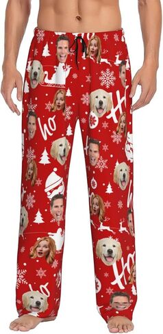 Personalized Pajamas Pants For Men Custom Funny Pajama Pants Pajama Bottoms Sleepwear With Photo Face Text in Kuwait