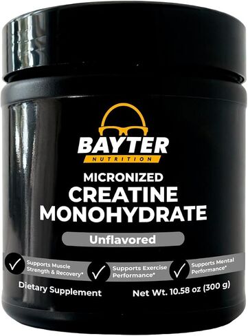 Micronized Creatine Monohydrate Powder - Supports Workout Performance/Recovery/Strength, and Lean Muscle Gain, Unflavored, Non-GMO, Gluten Free, 5 g per Serving, 60 Servings in Saudi Arabia