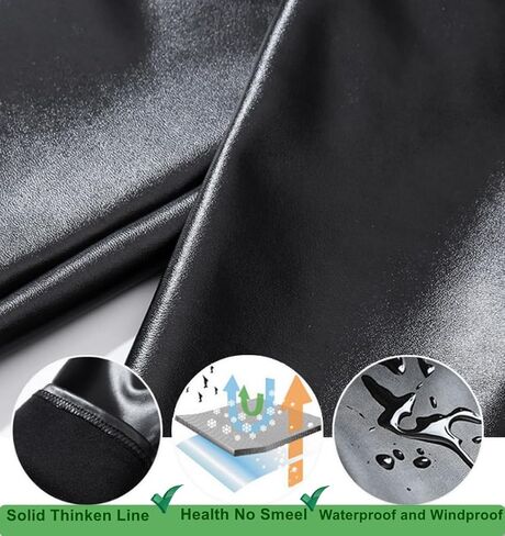 AIDAYOU High Waist Faux Leather Leggings Tummny Control Pleather Pants in Saudi Arabia