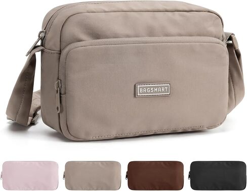 BAGSMART Foldable Crossbody Bags for Women, Small Travel Purses | 2.4L mini for daily travel campus, water-resistant sling bag, cute travel purse, classic shoulder bag in Kuwait