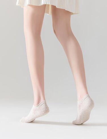 Women‘s No Show Socks,98% Cotton,Non Slip Silicone Grippers,Low Cut Arch Support Flat Boat Line Casual Athletic Socks 6 Pack Size 5-8 in Saudi Arabia