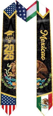TAKEALOOK Class of 2026 International Student Graduation Stole - Unisex Study Abroad Students Honor Sash banda de graduación in Saudi Arabia