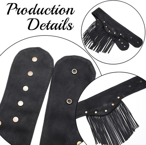 Black Faux Suede Waist Belt with Tassels Fringes Rivets Bohemian Style Vintage Fashion Wide Obi Corset Waistbands Waist Belts for Women Party Dance Dress Jeans Outfits Costume Accessories in Kuwait