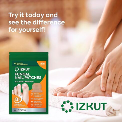 Toenail Fungus Treatment Extra Strength: Nail Fungus Treatment Patches for Toenail and Fingernails - 8-Hour Nighttime Renewal with 1% Tolnaftate - 32 Patches in Saudi Arabia