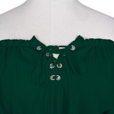 Women's Renaissance Dress Off Shoulder Fairy Dresses Bell Sleeve Medieval Pirate Costume in Saudi Arabia