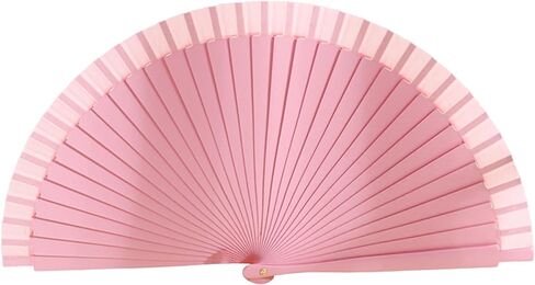 Elegant Fan Classical Vintage Wooden Hand Fan Spanish Solid Color Fan for Weddings and Dance Parties Foldings Fan in Saudi Arabia