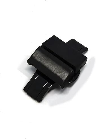 316L Stainless Steel Watch Clasp 18mm 20mm 22mm Butterfly Buckle Metal Double Press Clasp Watch Repair Accessories Silver Black in Saudi Arabia