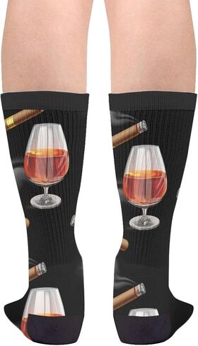 Giinly Cigar Socks Novelty Funny Crew Socks Crazy Gifts for Men Women in Saudi Arabia