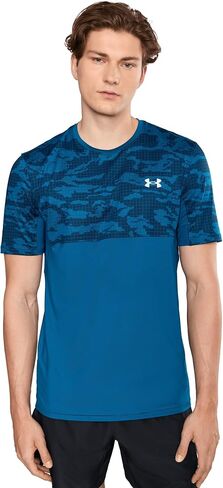 تي شيرت رجالي بأكمام قصيرة مطبوع عليه عبارة HeatGear من Under Armour in Kuwait