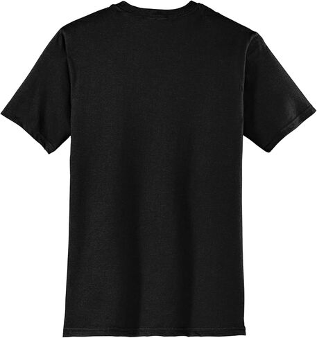 District Unisex Crew Neck T-Shirts 3-Pack, Super Soft Ring Spun 100% Cotton Short Sleeve Undershirts, Black, Large in Kuwait