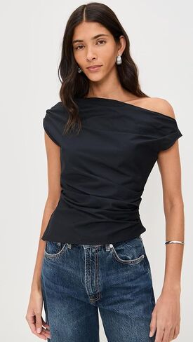 STAUD Women's Phare Top, Black, 0 in Kuwait