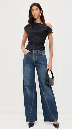 STAUD Women's Phare Top, Black, 0 in Kuwait