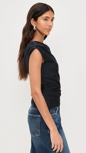 STAUD Women's Phare Top, Black, 0 in Kuwait