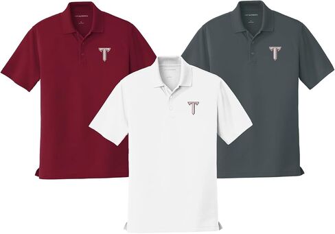 قميص بولو عالي الأداء للرجال بأكمام قصيرة من Troy University Power T in Kuwait