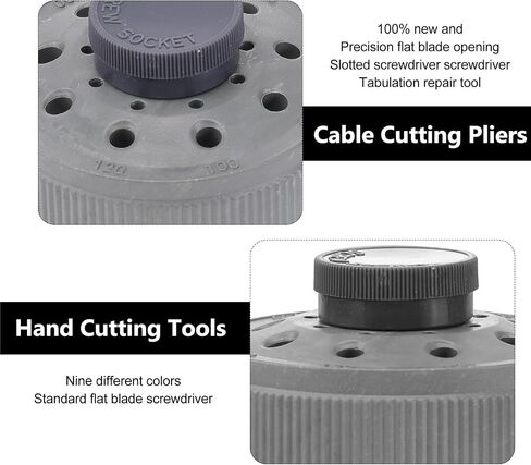 ULTECHNOVO 9-Piece Precision Flat Slotted Screwdriver Set with Revolving Base for Watch Repair Eyeglass Frame and Electronics Compact 4.72 Inch Kit with Spare Blades in Saudi Arabia