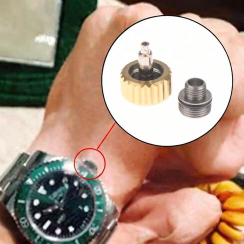 Watch Crown Watch Crown Set Watch Repairers مقاومة للماء أداة إصلاح الساعات ملحقات الساعة، ذهبي in Kuwait