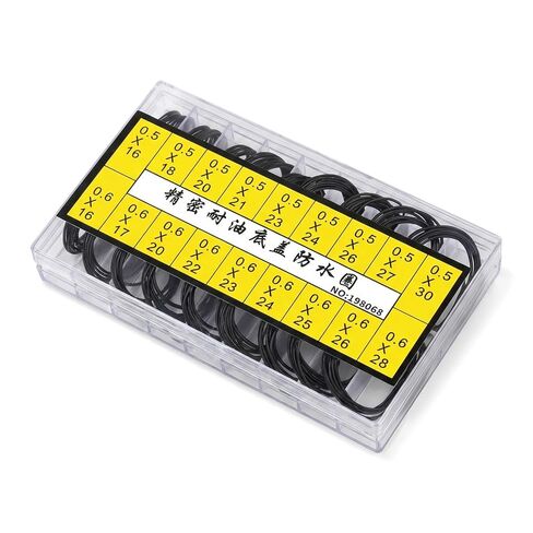 180 Pcs Watch O-Ring Gasket Set, 18 Sizes Rubber Waterproof Seals for Watch Back Cover, 0.5mm(16-30mm) & 0.6mm(16-28mm) Thickness Precision Watch Repair Assortment Kit in Saudi Arabia