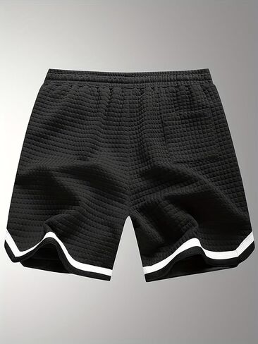 Athletic Shorts for Men Striped Quick-Dry Workout Basketball Shorts Men, Elastic Waist Pockets for Gym Running Sports Clothes in Kuwait