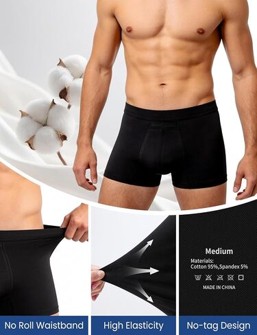 Ecoperiod Incontinence Underwear for Men, Cotton Reusable Men's Incontinence Underwear for Men, 100ML Absorb Leak Proof Boxer Briefs, Heavy Flow Bladder Leak Protection in Saudi Arabia