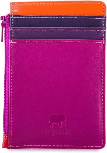 mywalit Multi-Color Leather Credit Card Holder & Coins Purse | 4 Cards & ID Slot in Saudi Arabia