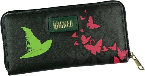 Bioworld Wicked Wallet Glinda and Elphaba Inspired Design Faux Leather Zip Around Clutch in Kuwait