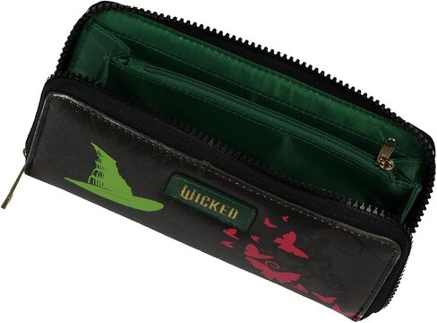 Bioworld Wicked Wallet Glinda and Elphaba Inspired Design Faux Leather Zip Around Clutch in Kuwait