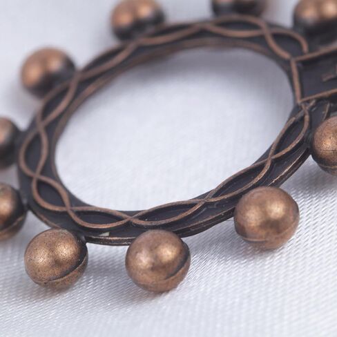 Needzo Pack of 5 Copper Finish Rosary Prayer Loops with Cross, Pocket-Sized, 1.75 Inches in Kuwait