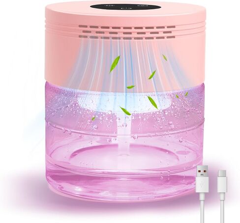 Water Air Purifiers, Water Based Air Purifiers for Home, Quiet 3-Speed Air Washer Aroma Diffuser, 8-Color Light Air Revitalizer, 48H Auto Shut-off Humidifier for Bedroom, Office, White in Saudi Arabia
