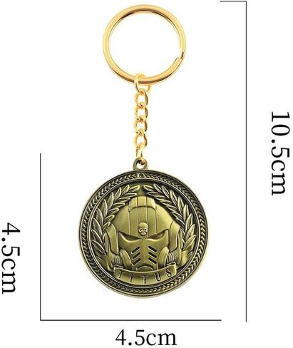 Warhammer 40K Titus&Ultramarines Chapter Keychain Game Peripheral Alloy Keychain Gifts in Saudi Arabia