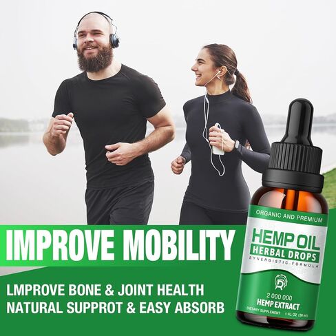 Неmр Oil Drops High Potency - 2,000,000 Maximum Strength Organic Неmр Tincture for Pain Relief, Skin, Anxiety- Natural Неmр Oils Extract-Неmр Supplements Vegan, Non-GMO, 2 Pack in Saudi Arabia