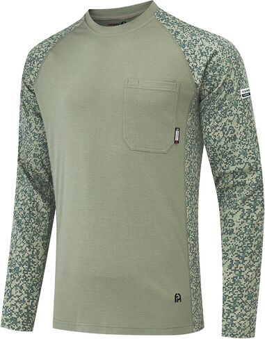 FR Shirts for Men 5.5oz Lightweight Fire Resistant Shirts for Men Long Sleeve NFPA2112/CAT2 in Saudi Arabia