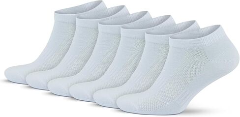 GoWith 6 Pairs Premium Cotton Ankle Sneaker Socks for Men & Women, Breathable Lightweight Casual Low Cut Athletic Socks 3009 in Saudi Arabia