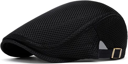 Mens Mesh Cap Flat Ivy Gatsby Newsboy Beret Driving Hat Adjustable Breathable Summer Hats in Saudi Arabia