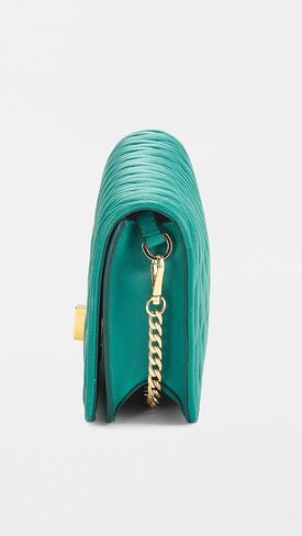 WHAT GOES AROUND COMES AROUND Women's Pre-Loved Green Nappa Wallet On Chain, Green, One Size in Saudi Arabia