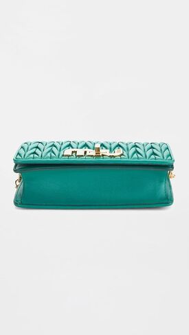 WHAT GOES AROUND COMES AROUND Women's Pre-Loved Green Nappa Wallet On Chain, Green, One Size in Saudi Arabia