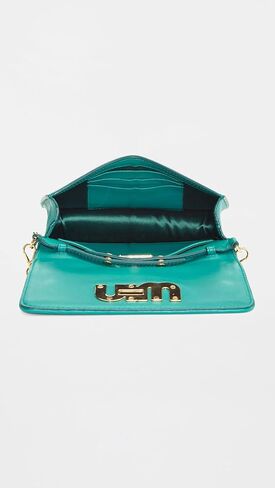 WHAT GOES AROUND COMES AROUND Women's Pre-Loved Green Nappa Wallet On Chain, Green, One Size in Saudi Arabia