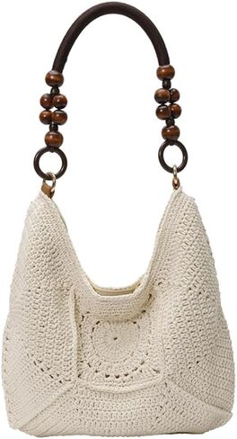 Bohemia Summer Crochet Beach Bag Women Underarm Shoulder Bags Cute Crossbody Purse Travel Top-handle Tote Hobo Handbag in Saudi Arabia