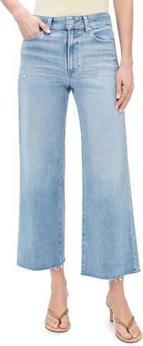 PAIGE Women's Anessa Ankle Wide Leg Jeans in Kuwait