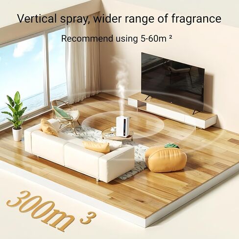 Waterless Aroma Diffuser Smart Machine for, Home, Spa, Office, Hotel– Cold Technology, Waterless Whole Room Bluetooth&App in Saudi Arabia