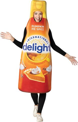 Rasta Imposta Halloween Costumes, International Delight Pumpkin Pie Spice Creamer Costume, Women and Men, Adult One Size in Kuwait