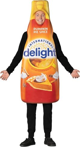 Rasta Imposta Halloween Costumes, International Delight Pumpkin Pie Spice Creamer Costume, Women and Men, Adult One Size in Kuwait
