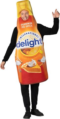 Rasta Imposta Halloween Costumes, International Delight Pumpkin Pie Spice Creamer Costume, Women and Men, Adult One Size in Kuwait