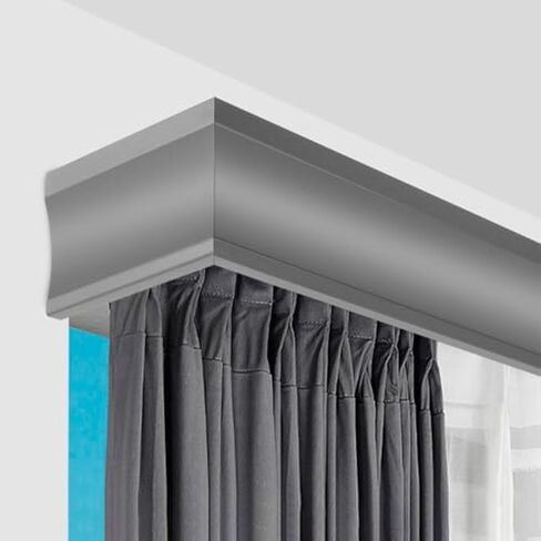 Aluminum Alloy Curtain Tracks,Double Layer Curtain Track - Wall-Mounted, Silent Sliding System for Living Room & Bedroom, Easy Install, Durable & Elegant Window Treatment Solution in Saudi Arabia
