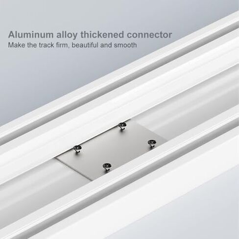 Aluminum Alloy Curtain Tracks,Heavy-Duty Ceiling Curtain Track Set for Living Rooms & Bathrooms, Silent Smooth Operation, Double-Layer Curtains, Easy Installation, Durable & Stylish Home Dec in Kuwait