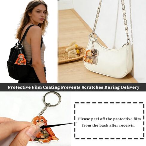 2 Pack Protect Punch Monkey Keychain, 2D Cute Punch Monkey Holding Plush Toy Keychain,Decoration for Backpack Purse Keys,Funny Gifts For Family Friends Loved Ones & Animal Lovers in Saudi Arabia