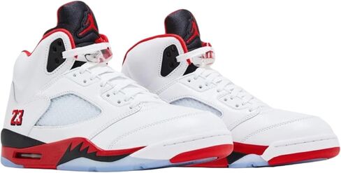 Air Jordan 5 Retro Fire Red Black Tongue in Kuwait