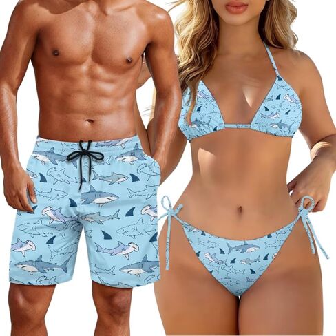 Youngerbaby Matching Swimsuits for Couples Camo Bikini Set or Swim Trunks for Summer Beach Vacation Bathing Suits in Saudi Arabia