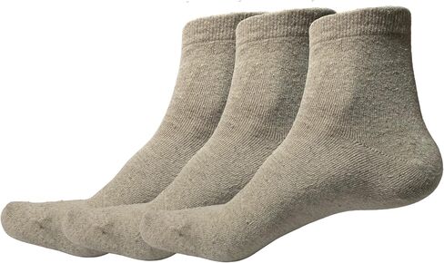 Unisex Hemp Socks Set of 3 Pairs – Natural Color Ankle Socks, Breathable Lightweight Everyday Socks for Men and Women in Saudi Arabia